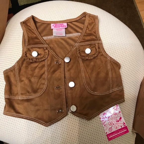 🍎NWT Cute Girl’s Vest / Bolero, Size 4T - Picture 1 of 3